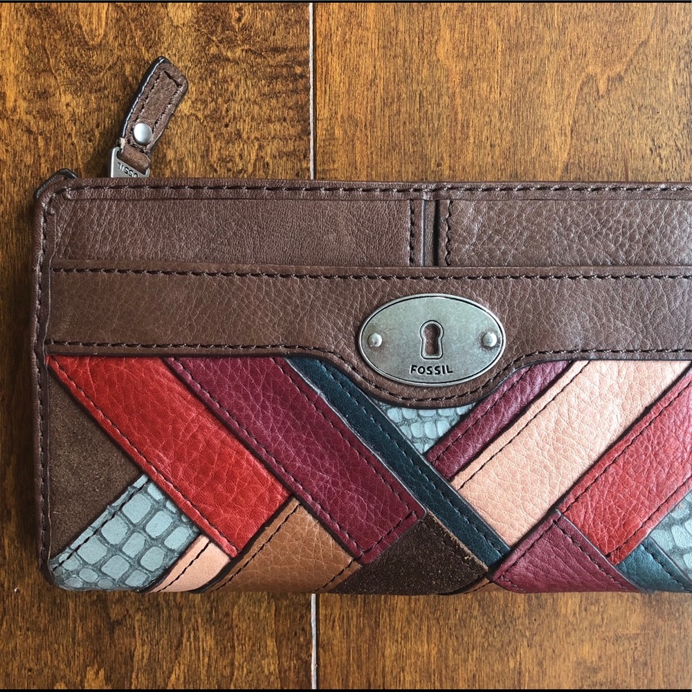 Leather Multi-Color Fossil Wallet